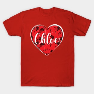 I Love chloe First Name I Heart chloe T-Shirt